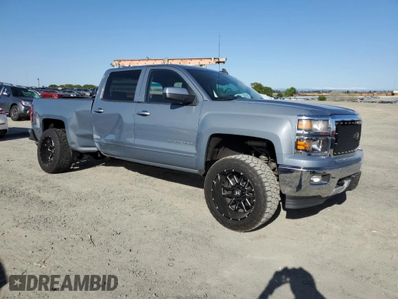 2015 Chevrolet Silverado 1500 LT with VIN 3GCUKRECXFG453985, listed as a Copart auction lot 51987285 with 101,417 mi miles and Salvage Title. Bid and sale history available at carsss.com. Image 4.