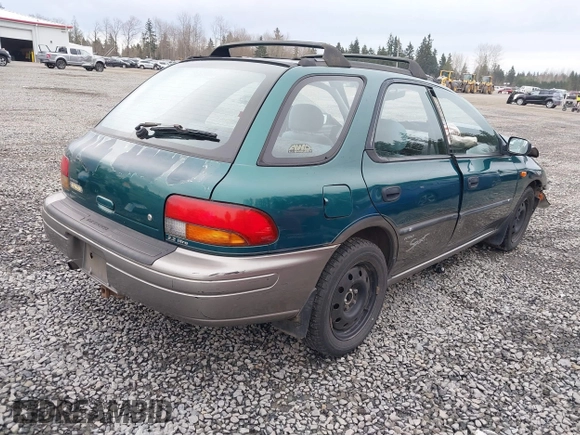 1997 Subaru Impreza Outback Special Sports с VIN JF1GF4850VH822073, выставлен на аукционе IAAI как лот 41820551 с пробегом 104 702 миль миль и . История ставок и продаж доступна на DreamBid. Изображение 4.