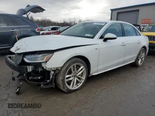 2021 Audi A4 S line Premium Plus with VIN WAUEAAF48MA027754, listed as a Copart auction lot 73360802 with 38,480 mi miles and . Bid and sale history available at DreamBid. Image 1.