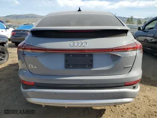 2024 Audi Q4 e-tron Sportback Prestige with VIN WA142BFZ5RP006517, listed as a Copart auction lot 46191345 with 9,020 mi miles and Salvage Title. Bid and sale history available at carsss.com. Image 6.