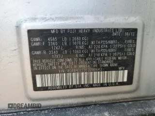 2014 Subaru Outback 2.5i Limited with VIN 4S4BRCLC2E3240643, listed as a Copart auction lot 46893055 with 224,298 mi miles and Clean Title. Bid and sale history available at carsss.com. Image 14.
