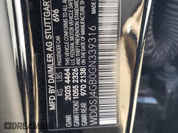 2016 Mercedes-Benz CLA 250 with VIN WDDSJ4GB0GN339316, listed as a Copart auction lot 47686634 with 107,715 mi miles and . Bid and sale history available at DreamBid. Image 12.
