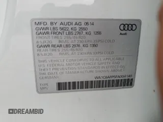 2015 Audi Q5 Hybrid Prestige with VIN WA1C8AFP5FA004140, listed as a Copart auction lot 59724025 with 41,445 mi miles and Clean title. Bid and sale history available at DreamBid. Image 13.