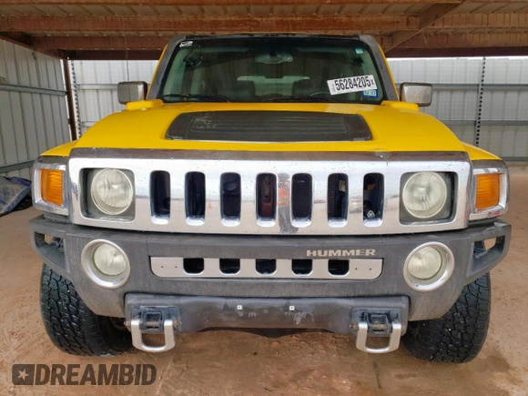 2007 Hummer H3 SUV z VIN 5GTDN13E378134277, wystawiony jako Copart lot #56284205 z przebiegiem 135 534 mil mil oraz Czysty tytuł • Clean title. Historia ofert i sprzedaży dostępna na DreamBid. Obrazek 5.