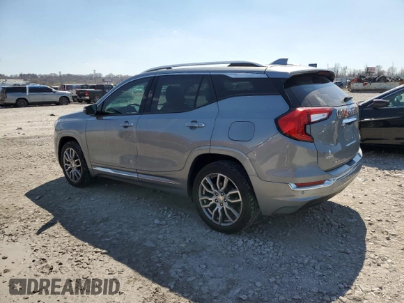 2023 GMC Terrain Denali with VIN 3GKALXEG6PL138220, listed as a Copart auction lot 50645235 with 57,048 mi miles and Salvage title. Bid and sale history available at DreamBid. Image 2.