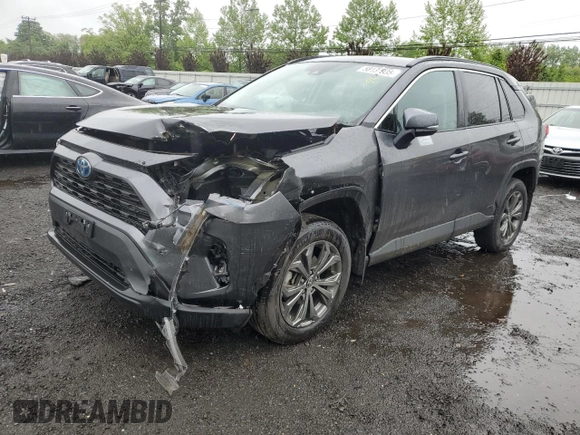 2022 Toyota RAV4 Hybrid XLE Premium with VIN 4T3B6RFV8NU073120, listed as a Copart auction lot 58131935 with 37,198 mi miles and Salvage title. Bid and sale history available at DreamBid. Image 1.