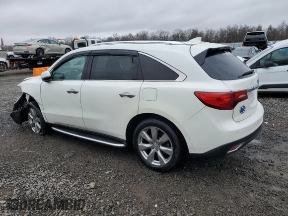 2015 Acura MDX Advance with VIN 5FRYD4H87FB031277, listed as a Copart auction lot 51446755 with 131,059 mi miles and Salvage title. Bid and sale history available at DreamBid. Image 2.