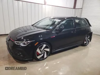 2024 Volkswagen Golf GTI S with VIN WVWGA7CD5RW214348, listed as a Copart auction lot 85878484 with 7,980 mi miles and Clean Title. Bid and sale history available at carsss.com. Image 1.