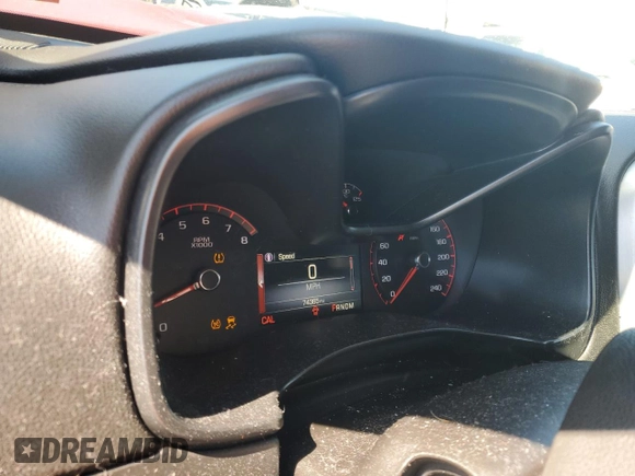 2016 GMC Canyon 4WD SLE with VIN 1GTG6CE30G1374470, listed as a Copart auction lot 50945735 with 74,365 mi miles and Salvage Title. Bid and sale history available at carsss.com. Image 9.