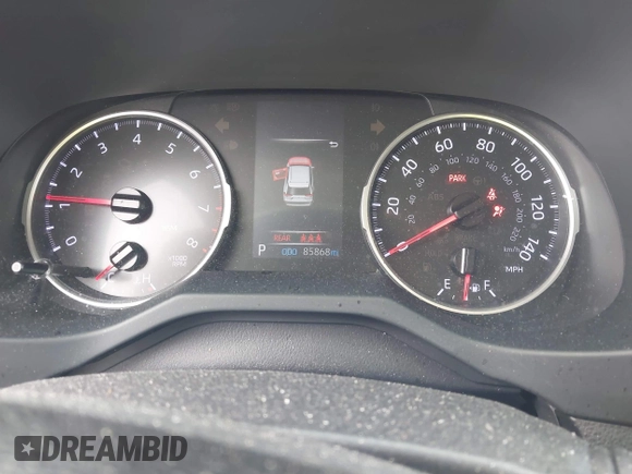 2019 Toyota RAV4 XLE with VIN JTMP1RFV6KD515454, listed as a IAAI auction lot 42618019 with 85,868 mi miles and . Bid and sale history available at DreamBid. Image 7.
