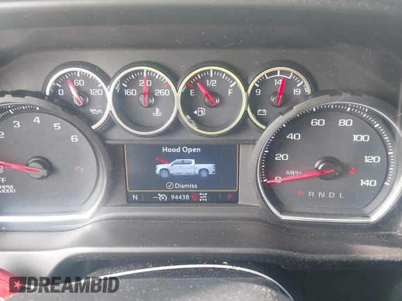 2021 Chevrolet Silverado 1500 RST with VIN 1GCUYEED5MZ102513, listed as a IAAI auction lot 41895435 with 94,438 mi miles. Bid and sale history available at carsss.com. Image 7.