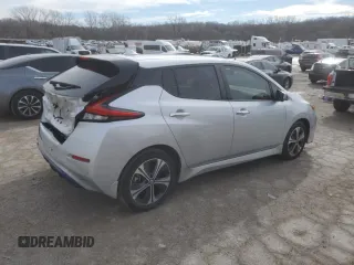 2020 Nissan LEAF SV Plus with VIN 1N4BZ1CP5LC300588, listed as a Copart auction lot 43265445 with 44,510 mi miles and Salvage Title. Bid and sale history available at DreamBid. Image 3.