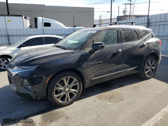 2020 Chevrolet Blazer Premier with VIN 3GNKBLRS0LS594859, listed as a Copart auction lot 88335855 with 50,730 mi miles and Salvage Title. Bid and sale history available at carsss.com. Image 2.