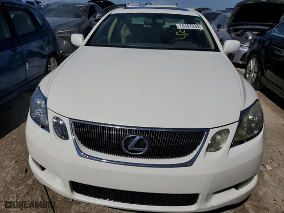 2006 Lexus GS 300 with VIN JTHBH96SX65016909, listed as a Copart auction lot 76167534 with 0 mi miles and Non Repairable. Bid and sale history available at carsss.com. Image 5.