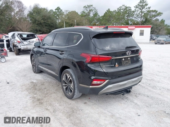 2019 Hyundai Santa Fe Ultimate with VIN 5NMS53AA1KH132335, listed as a IAAI auction lot 41553446 with 79,100 mi miles. Bid and sale history available at carsss.com. Image 3.