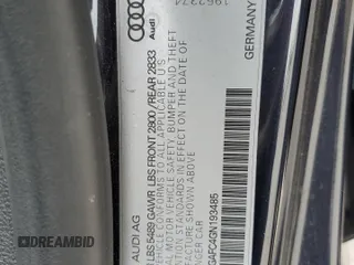2016 Audi A7 Premium Plus z VIN WAUWGAFC4GN193485, wystawiony jako Copart lot #54731675 z przebiegiem 85 403 mil mil oraz Szkoda całkowita • Salvage title. Historia ofert i sprzedaży dostępna na DreamBid. Obrazek 13.