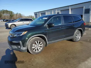 2019 Honda Pilot EX-L z VIN 5FNYF5H50KB043966, wystawiony jako Copart lot #48670105 z przebiegiem 56 450 mil mil oraz Szkoda całkowita • Salvage title. Historia ofert i sprzedaży dostępna na DreamBid. Obrazek 1.
