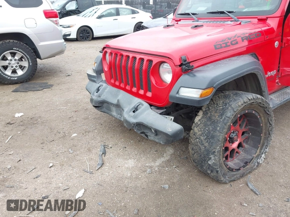 2020 Jeep Wrangler Unlimited Willys with VIN 1C4HJXDN8LW213889, listed as a IAAI auction lot 41561034 with 97,489 mi miles and . Bid and sale history available at DreamBid. Image 6.