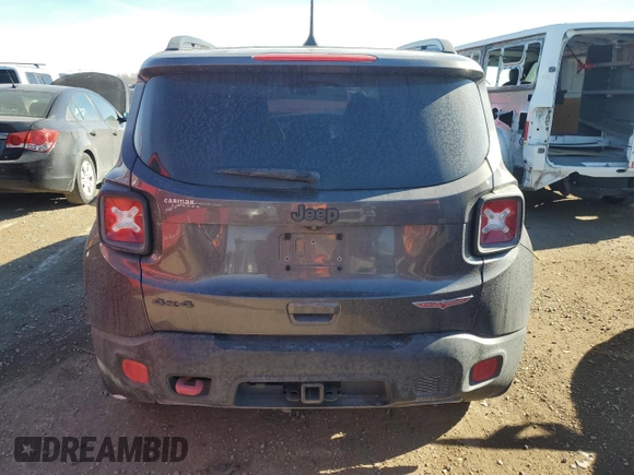 2018 Jeep Renegade Trailhawk with VIN ZACCJBCB5JPH08761, listed as a Copart auction lot 42610205 with 111,018 mi miles and Salvage Title. Bid and sale history available at carsss.com. Image 6.