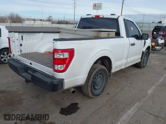 2022 Ford F-150 XL with VIN 1FTMF1CB8NKE34567, listed as a IAAI auction lot 41540725 with 44,784 mi miles. Bid and sale history available at carsss.com. Image 4.