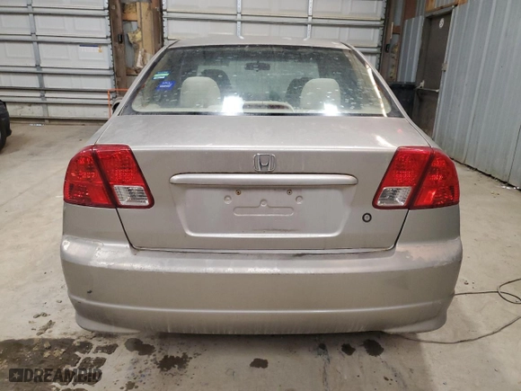 2004 Honda Civic LX with VIN 2HGES15564H596874, listed as a Copart auction lot 48996995 with 176,718 mi miles and Salvage Title. Bid and sale history available at carsss.com. Image 6.