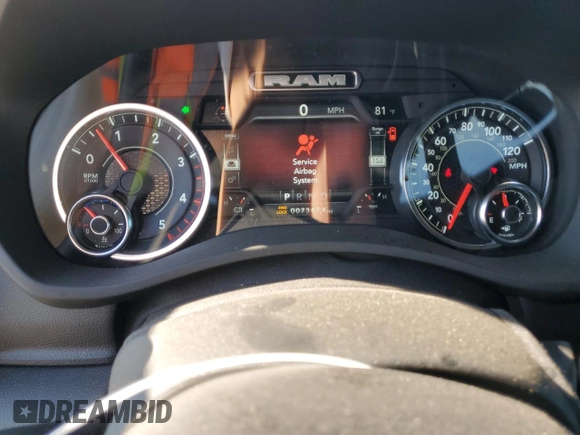 2024 Ram 2500 Laramie with VIN 3C6UR5NL0RG293017, listed as a Copart auction lot 85960304 with 7,347 mi miles and Salvage title. Bid and sale history available at DreamBid. Image 9.