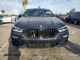 2021 BMW X6 xDrive40i with VIN 5UXCY6C04M9H02068, listed as a Copart auction lot 46938645 with 21,913 mi miles and Salvage Title. Bid and sale history available at carsss.com. Image 5.