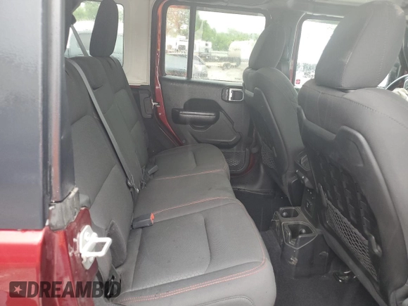 2021 Jeep Wrangler Unlimited Rubicon with VIN 1C4HJXFN1MW695586, listed as a Copart auction lot 59140415 with 47,059 mi miles and Salvage title. Bid and sale history available at DreamBid. Image 11.