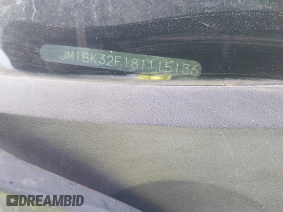 2008 Mazda 3 i Touring with VIN JM1BK32F181115136, listed as a IAAI auction lot 41783841 with 182,118 mi miles and . Bid and sale history available at DreamBid. Image 9.