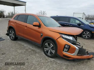 2020 Mitsubishi Outlander ES with VIN JA4AR3AU8LU023191, listed as a Copart auction lot 49803675 with Not provided miles and Salvage title. Bid and sale history available at DreamBid. Image 4.