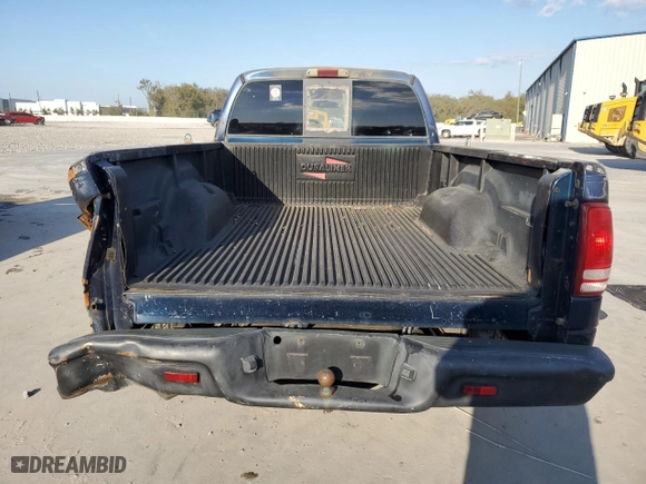 2001 Dodge Dakota with VIN 1B7GL22X71S342417, listed as a Copart auction lot 47163065 with 289,225 mi miles and Salvage Title. Bid and sale history available at carsss.com. Image 6.