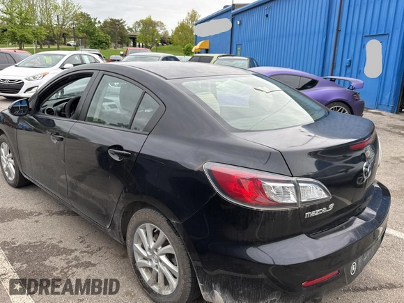 2012 Mazda 3 i Touring with VIN JM1BL1V7XC1646818, listed as a Copart auction lot 55244395 with 205,605 mi miles and Clean Title. Bid and sale history available at carsss.com. Image 3.