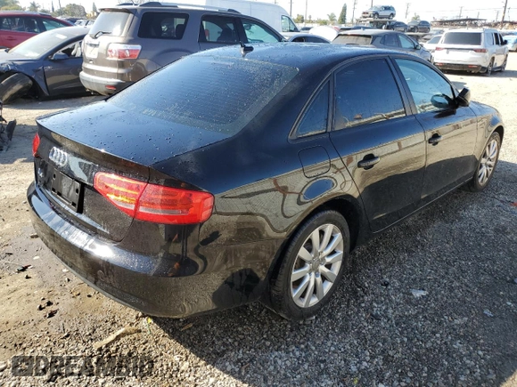 2014 Audi A4 Premium with VIN WAUAFAFL4EN027395, listed as a Copart auction lot 46329005 with 113,915 mi miles and Salvage Title. Bid and sale history available at carsss.com. Image 3.