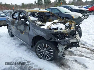 2018 Acura TLX w/Advance Pkg with VIN 19UUB3F75JA003734, listed as a IAAI auction lot 41430031 with 85,000 mi miles. Bid and sale history available at carsss.com. Image 1.