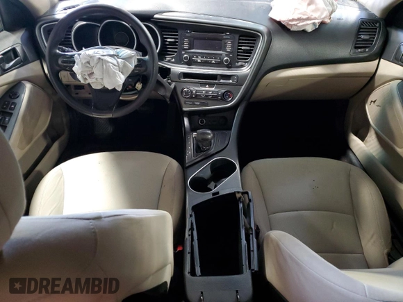 2015 Kia Optima LX with VIN KNAGM4A71F5547177, listed as a Copart auction lot 86856774 with Not Provided miles and Salvage Title. Bid and sale history available at DreamBid. Image 8.