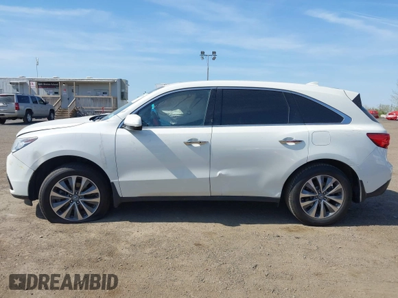 2016 Acura MDX w/Tech with VIN 5FRYD3H46GB007383, listed as a IAAI auction lot 42101738 with 150,207 mi miles. Bid and sale history available at carsss.com. Image 14.