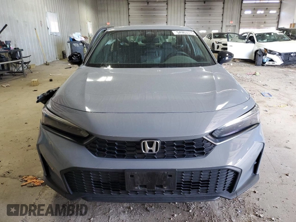 2025 Honda Civic Sport with VIN 2HGFE2F57SH505527, listed as a Copart auction lot 54963955 with 11,408 mi miles and Salvage title. Bid and sale history available at DreamBid. Image 5.