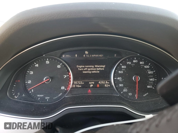 2017 Audi Q7 Premium with VIN WA1AHAF71HD044773, listed as a Copart auction lot 76678044 with 95,722 mi miles and Salvage title. Bid and sale history available at DreamBid. Image 9.