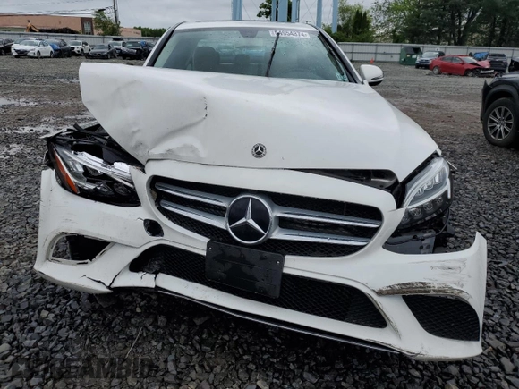 2019 Mercedes-Benz C 300 with VIN 55SWF8EB9KU288220, listed as a Copart auction lot 54954374 with Not Provided miles and Salvage Title. Bid and sale history available at carsss.com. Image 5.