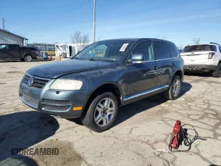 2006 Volkswagen Touareg 4.2L V8 with VIN WVGZM77L16D004754, listed as a Copart auction lot 41979355 with 167,948 mi miles and Salvage Title. Bid and sale history available at DreamBid. Image 1.