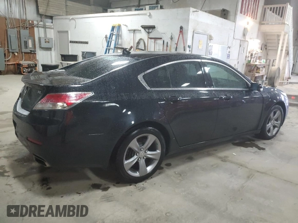 2013 Acura TL Advance z VIN 19UUA8F73DA005146, wystawiony jako Copart lot #57225965 z przebiegiem 146 601 mil mil oraz Szkoda całkowita • Salvage title. Historia ofert i sprzedaży dostępna na DreamBid. Obrazek 3.