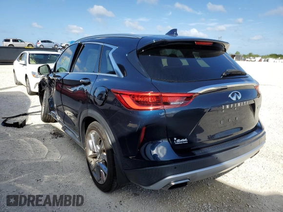 2019 Infiniti QX50 LUXE with VIN 3PCAJ5M14KF108384, listed as a Copart auction lot 66696472 with 0 mi miles. Bid and sale history available at carsss.com. Image 3.
