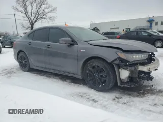 2020 Acura TLX w/A-Spec Pkg with VIN 19UUB1F60LA800861, listed as a Copart auction lot 89358825 with 76,753 mi miles and Salvage Title. Bid and sale history available at carsss.com. Image 4.