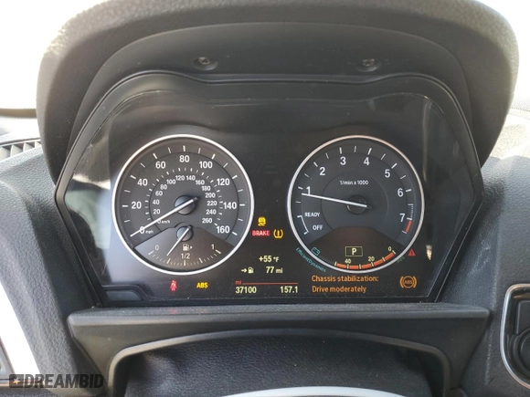 2015 BMW 2 Series 228i with VIN WBA1K5C54FV242897, listed as a Copart auction lot 89165755 with 37,100 mi miles and Salvage Title. Bid and sale history available at carsss.com. Image 9.