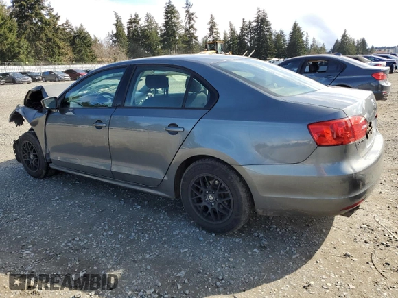 2014 Volkswagen Jetta Sedan S with VIN 3VW1K7AJ0EM350776, listed as a Copart auction lot 49552995 with 0 mi miles and Salvage Title. Bid and sale history available at carsss.com. Image 2.
