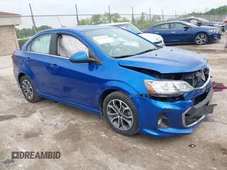 2020 Chevrolet Sonic LT with VIN 1G1JD5SB1L4103521, listed as a IAAI auction lot 42443045 with 54,470 mi miles and . Bid and sale history available at DreamBid. Image 1.