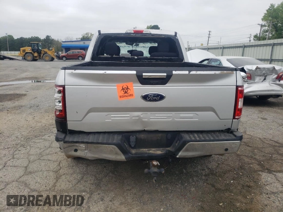 2018 Ford F-150 XL with VIN 1FTEW1C54JKD92360, listed as a Copart auction lot 51287875 with 0 mi miles and Salvage Title. Bid and sale history available at carsss.com. Image 6.