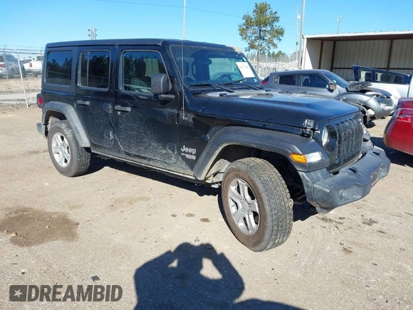 2020 Jeep Wrangler Unlimited Sport Altitude z VIN 1C4HJXDG0LW171400, wystawiony jako IAAI lot #41373446 z przebiegiem 82 113 mil mil oraz . Historia ofert i sprzedaży dostępna na DreamBid. Obrazek 1.