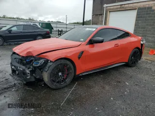 2024 BMW M4 Competition xDrive with VIN WBS43AZ09RCN92164, listed as a Copart auction lot 71997664 with 9,970 mi miles and Salvage Title. Bid and sale history available at carsss.com. Image 1.
