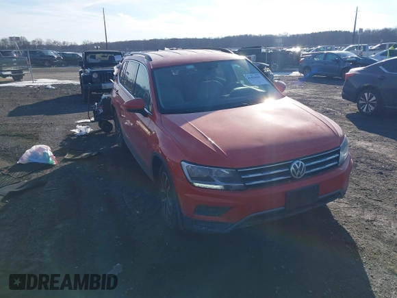 2019 Volkswagen Tiguan SE with VIN 3VV2B7AX9KM136359, listed as a IAAI auction lot 41426441 with 140,891 mi miles and . Bid and sale history available at DreamBid. Image 1.